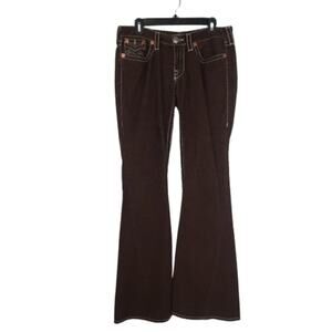 True Religion Joey Big T Vintage brown corduroy pants Y2K western size 31